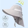 Pălărie de soare cu bor larg de vară pentru bărbați și femei, reglabilă, protecție în aer liber, Safari, capac pentru drumeții, pescuit, pălărie de protecție solară, ceai cules pălărie