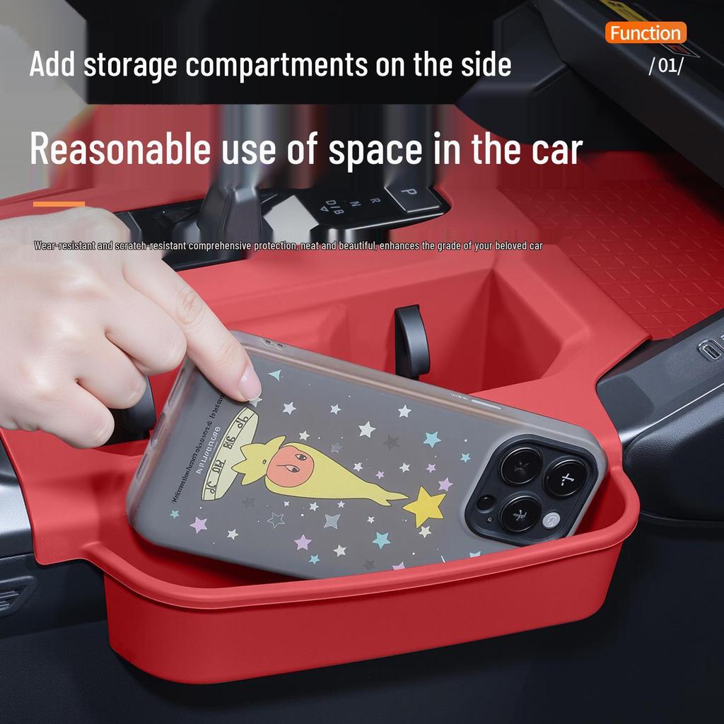 Silicone Non-Slip Mat for Toyota RAV4/Wildlander Center Console Storage, 26 Models