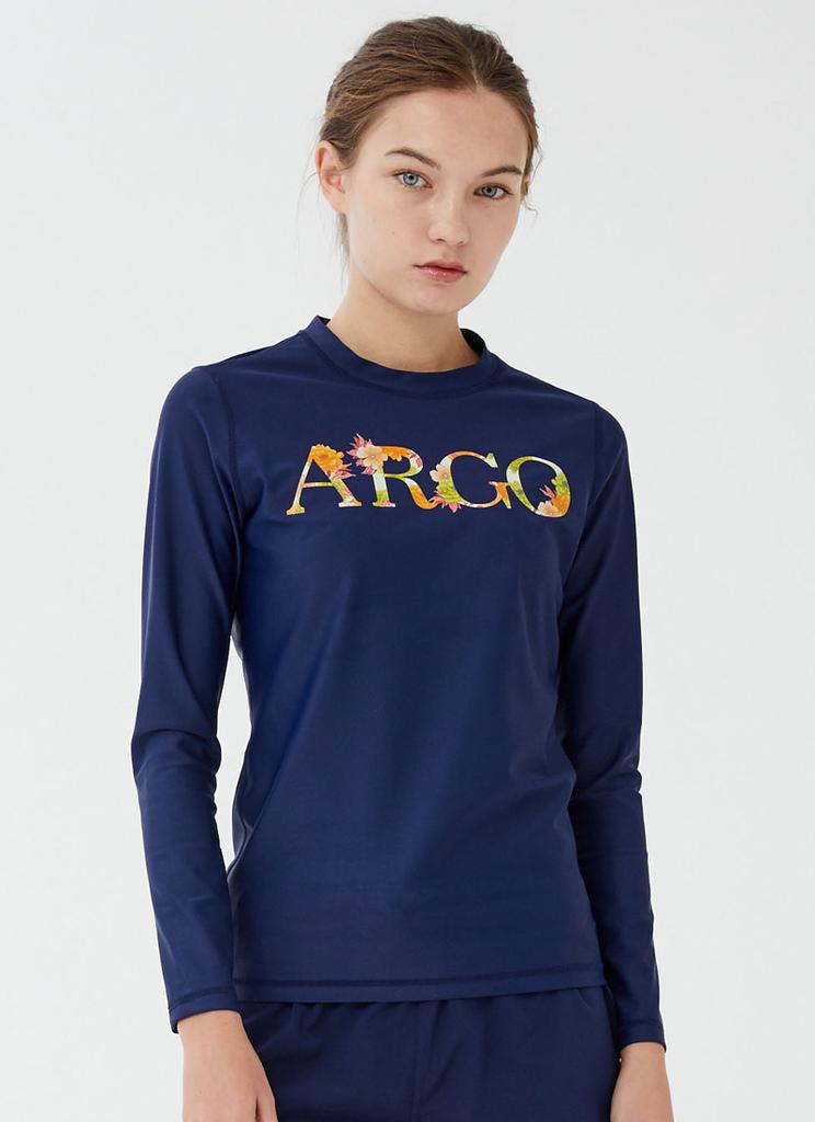 ARGO Women'S Kuta Relax Fit Rash Guard (Navy)