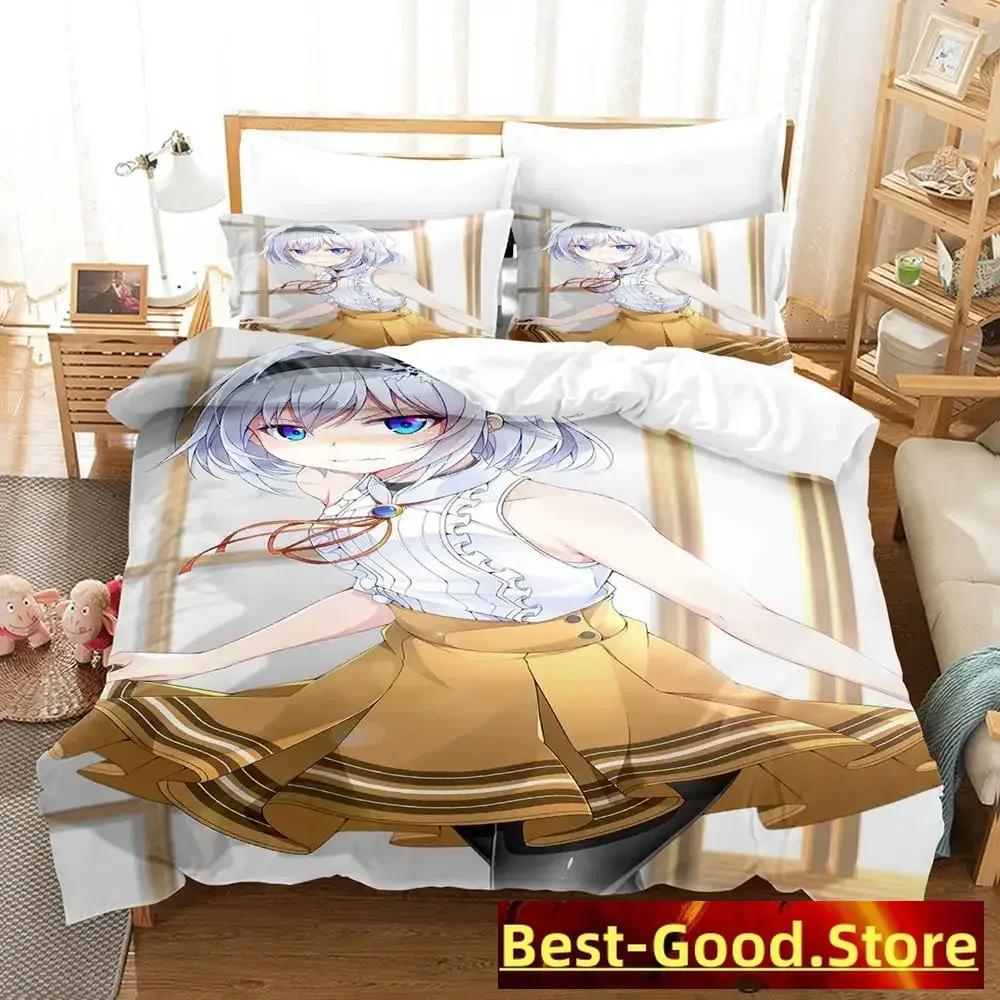 The Ryuo'S Work Is Never Done! Bedding Set Single Twin Full Queen King Size Bed Set Adult Kid Bedroom Duvetcover Sets Anime