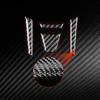 For SEAT Leon MK2 1P Cupra FR 2005—2012 Steering Wheel Chin Button Panel / 3K Carbon Fiber+ Resin / 3mm Anti-Scratch