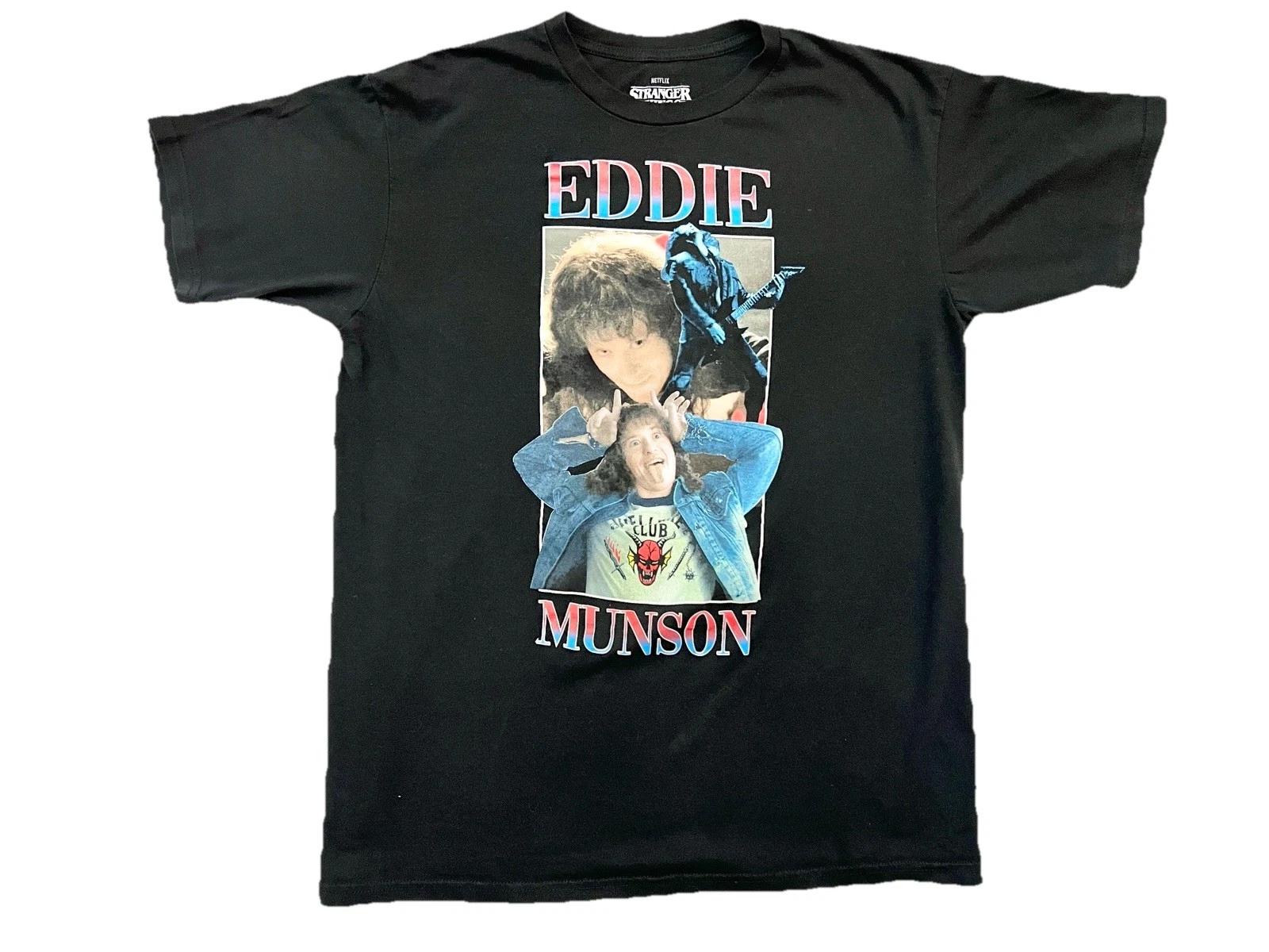 Футболка Stranger Things Эдди Мансон Размер XL Extra Large Netflix Одежда для взрослых 4XL