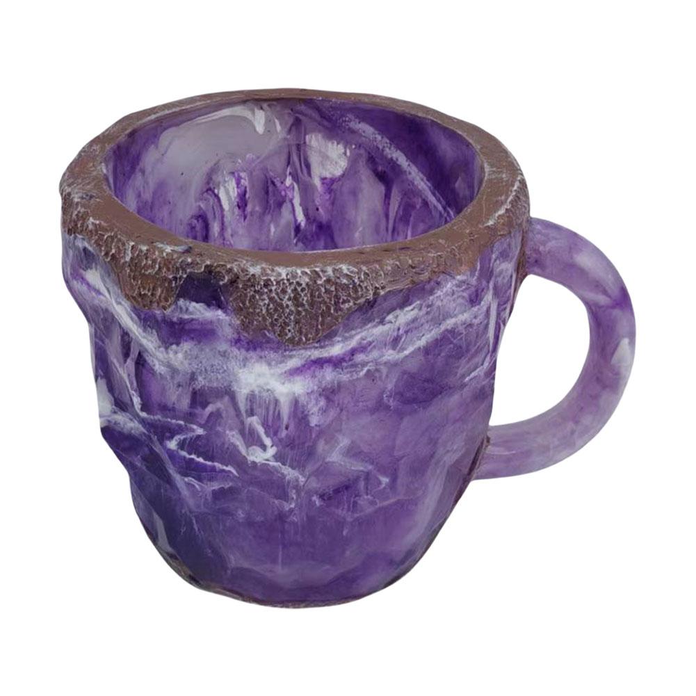 Tasse à café translucide en cristal minéral de luxe élégante de 200 ml pour la maison ou le bureau