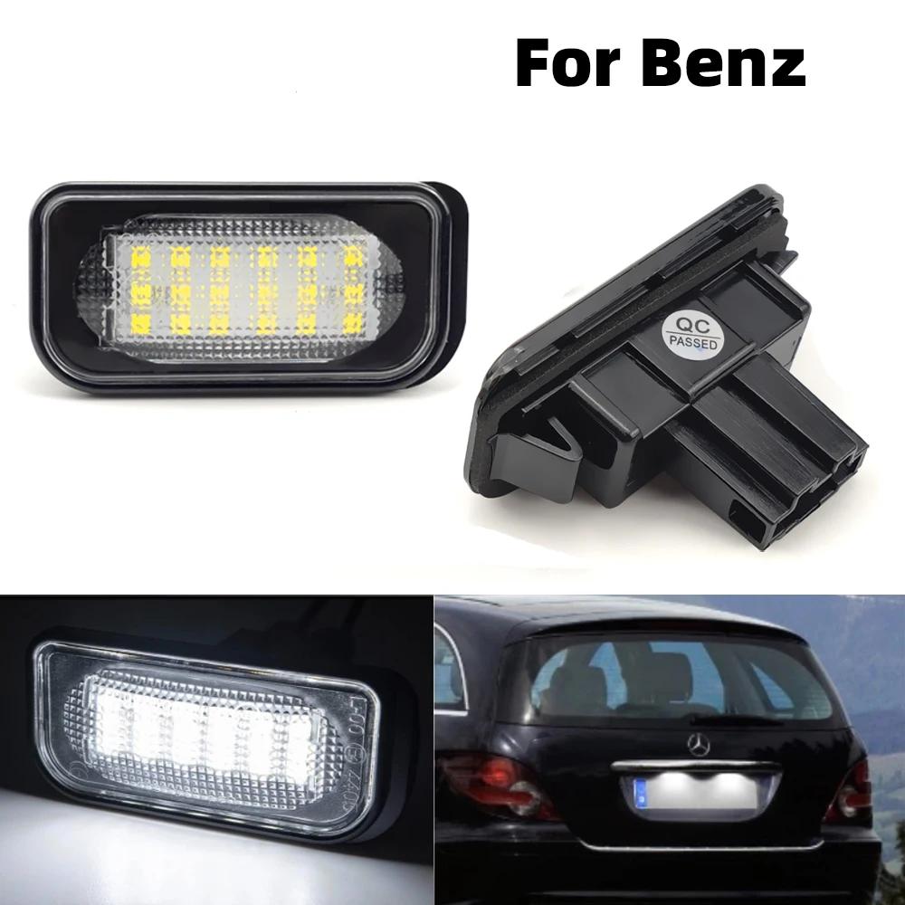 2pcs For Mercedes Benz C-class LED License Number Plate Light W203 4Door 2001-2007 R230 W209 C209 A209 SL CLK Class Canbus