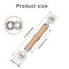 Screen Roller Tool Spline Roller Double Ended Hand Spline Roller for Installing Door & Window Screens & Repair Enduring