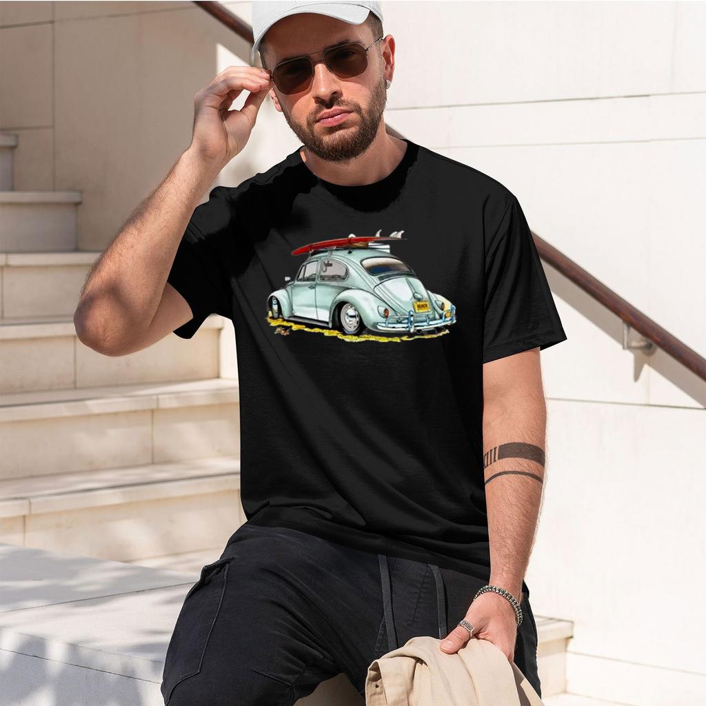 2026 New Model Classic Car Tops T Shirt Classic Car Pattern Tshirt For Unisex Creative Graphic Oneck Custom Printed Cotton Tshirt