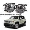 Nebelscheinwerfer-Baugruppe für Jeep Renegade 2015-2018 Halogen-Nebelscheinwerfer Nebellampe Scheinwerfer 55W Frontstoßstangenlicht Autozubehör