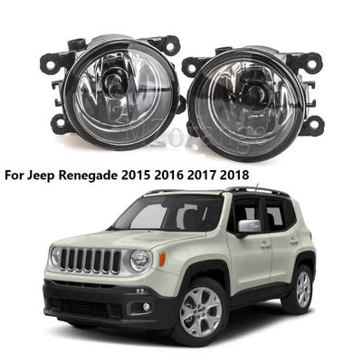 Ensemble de feux de brouillard pour Jeep Renegade 2015-2018 Feu de brouillard halogène Lampe de brouillard Phares 55W Feu de pare-chocs avant Accessoires de voiture