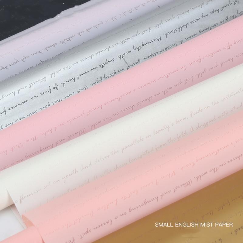 Wodoodporny Matowy Papier Gładki w Stylu Koreańskim do Pakowania Kwiatów