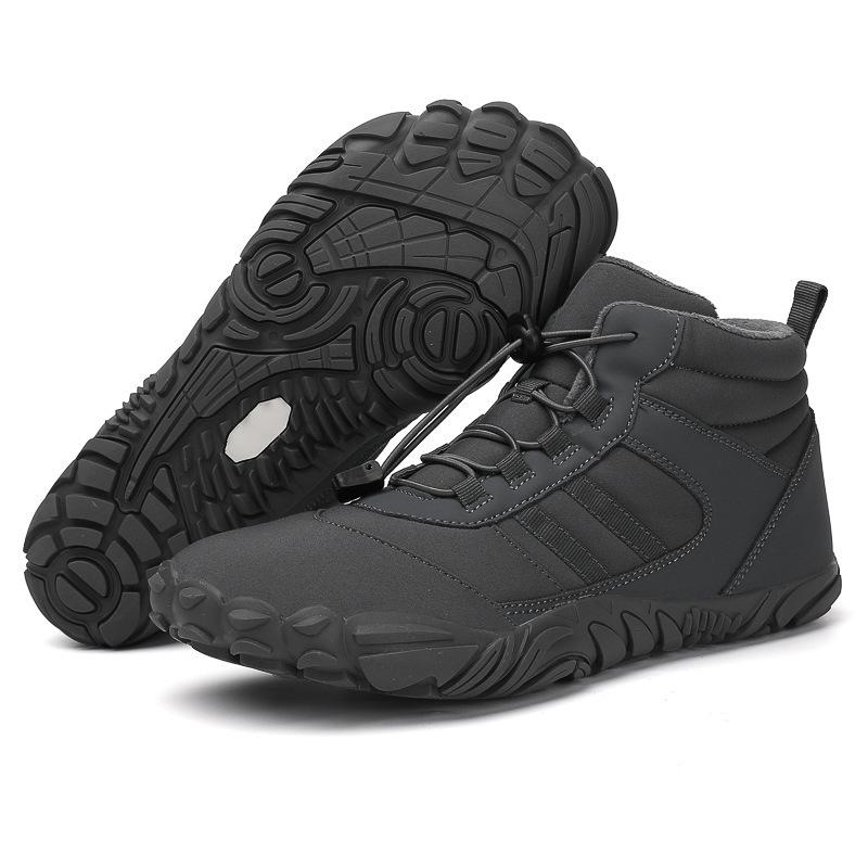 Men's and Women's Thickened Warm Hiking Mountaineering Thick Soles Comfortable Waterproof Non-slip Snow Boots Five Fingers Cotton Shoes