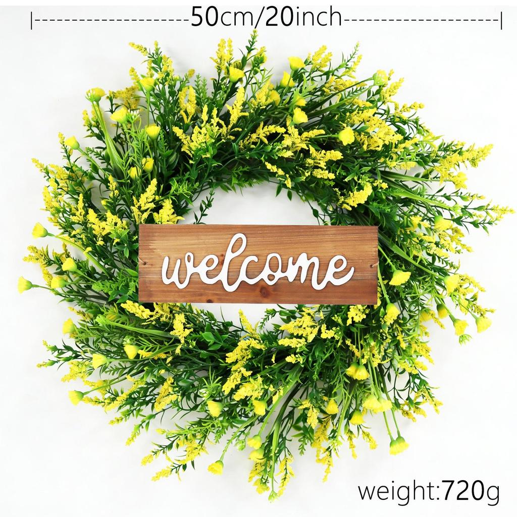 Kai Jin Lavender Letter Wreath for Indoor/Outdoor Door Decoration