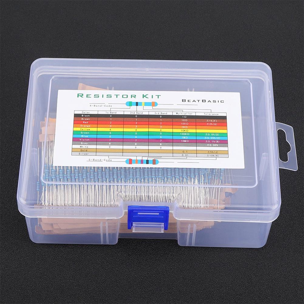 1460Pcs Metal Film Resistor 1R10M 73 Models Resistors Assortment Kit Components Set