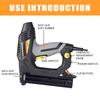2 IN 1 Heavy Duty Electric Tacker Stapler Power Tool Furniture Staple Gun Nail Gun for Frame with 400 Staples Nail Woodworking
