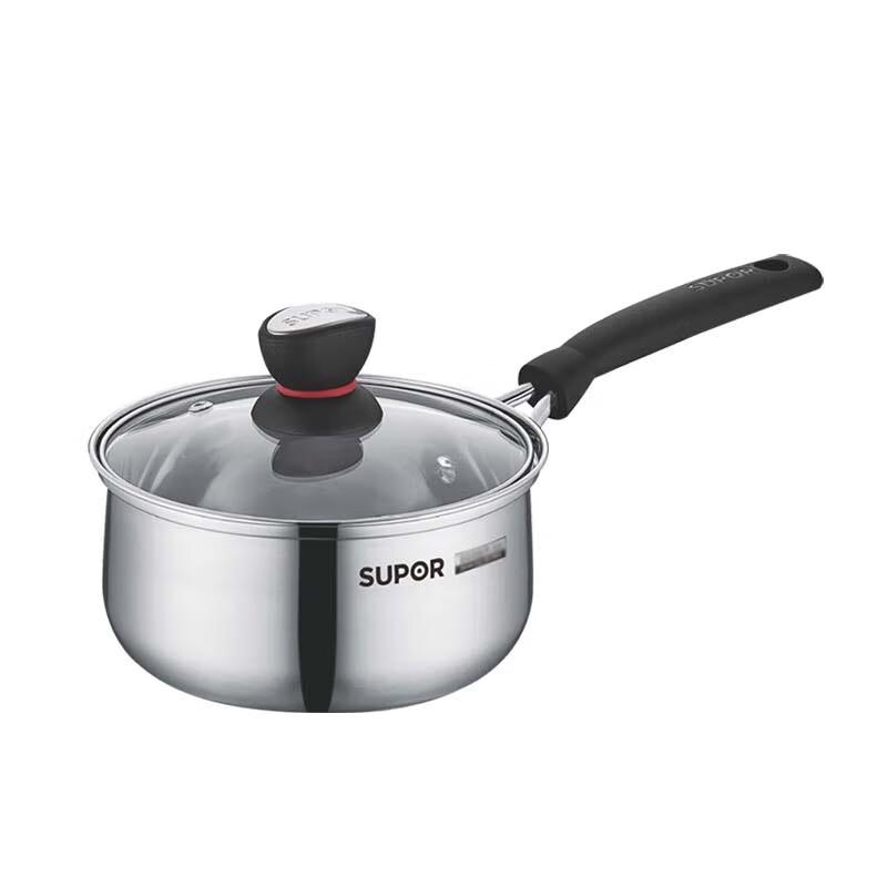 Supor Small Red Ring 304 Stainless Steel Milk Pot
