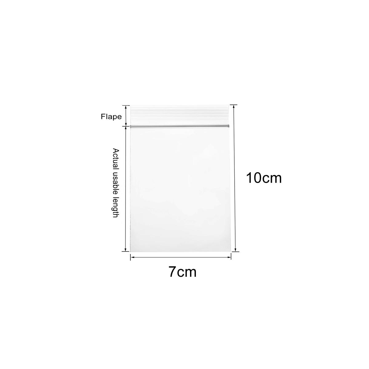 

100 шт., самозапечатывающиеся прозрачные целлофановые пакеты, закрывающиеся пластиковые полиэтиленовые пакеты на молнии, полиэтиленовые пакеты для фотографий, открыток, ювелирных документов, хлебобулочных изделий, печенья, конфет 7x10cm 100pcs