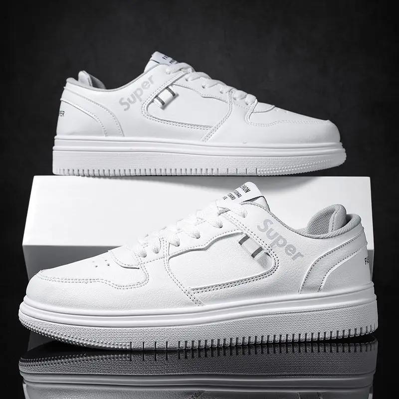 Móda Móda Platforma Pánské Ležérní Tenisky Outdoorové Bílé Běžecké Boty Prodyšné Pánské Sportovní Boty Lehké Chodící Boty