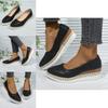 Stylish Women's Slip-on Platform Shoes With Breathable Snake Pattern Design For All Seasons
