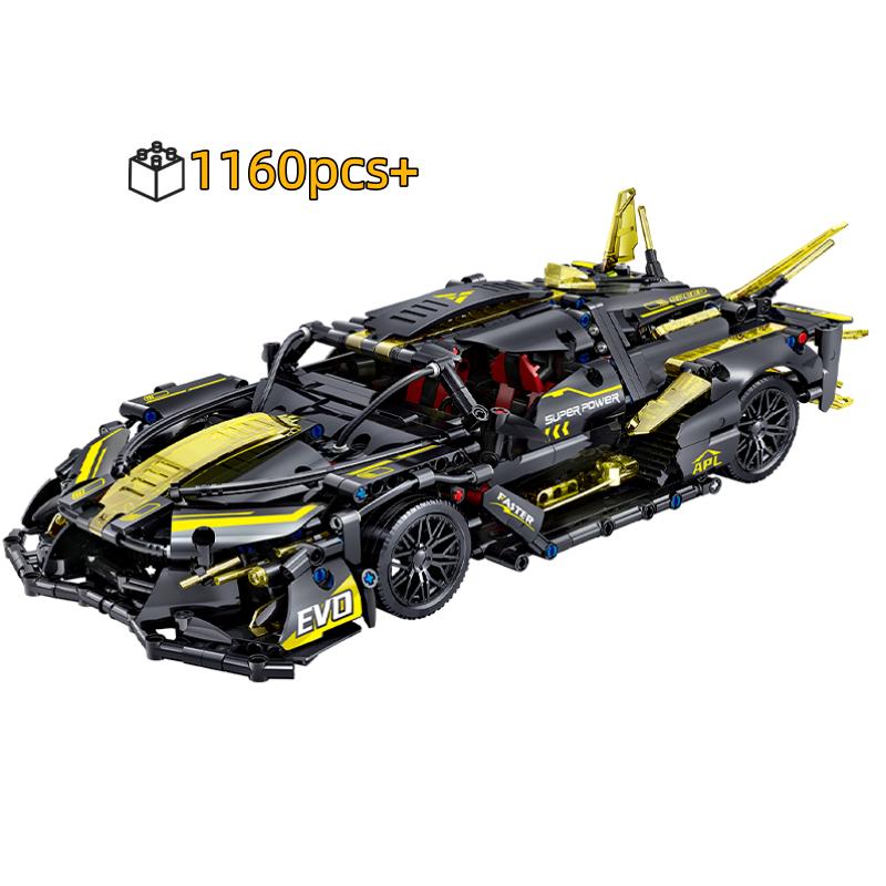 

1160Pcs DIY Technical EVO Sports Vehicle Assemble Building Block Creative Speed Racing Car Model Birthday Gift Adult Kids 1160pcs