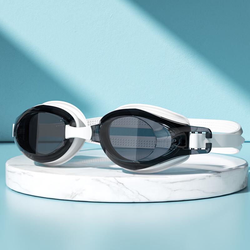 Junwen Adult Swimming Goggles with Printed Cap Set