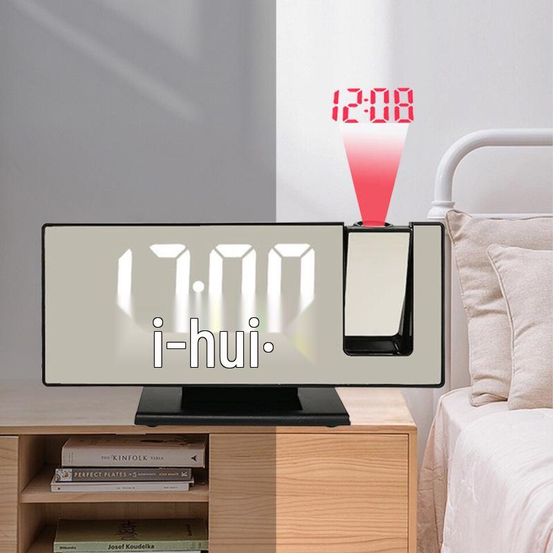 LED Projection Clock: Multifunctional Digital Alarm with USB and Auto Light-Sensing