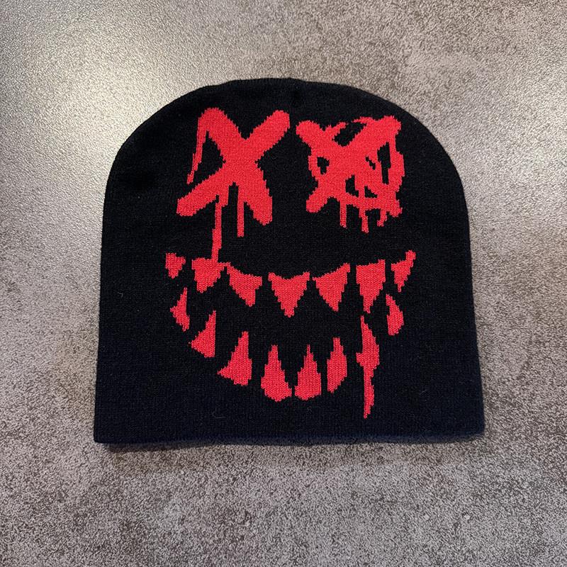 Venom Knit Pattern Beanie Cap With Warmth Trendy Design Hat For Winter Gift