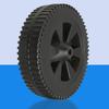 170/177mm Grill Wheels BBQ Grill Wheel Barbecue Grills Accessories