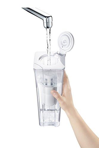 Cleansui Water Purifier, Jug-Style [Genuine Manufacturer Product, Made in Japan] Includes 2 Cartridges [Main Unit CP012W-WT] Filtered Water Capacity: