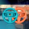 2Pcs Left Right Game Steering Wheel Controller Handle Holder Grip JoyCon Controller Gamepad For Nintendo Switch 2 Accessories