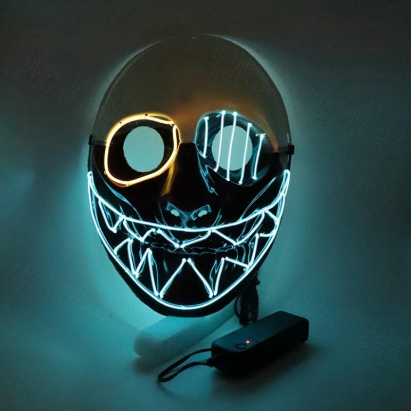 Halloween One-eyed Payday 2 LED Light Up Mask Party Costume