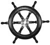 Pirate Ship Wheel 18" - Wood Metal Hub - Nautical Display 7A-CY5B-TOJJ