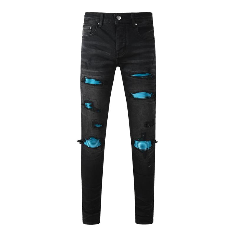 STREETRICH Fashion Americans Brands Men's Jeans Luxury Streetwear Holes Long Trousers Quality Male Stretch Slim Pants Skinny Trousers