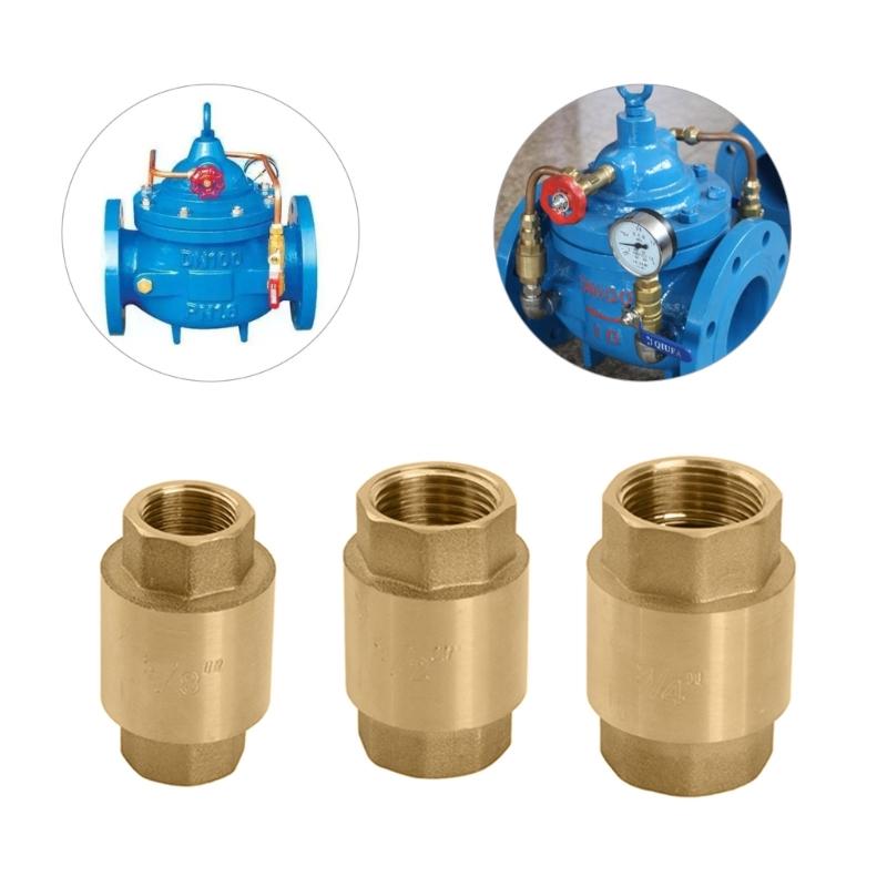 Convenient Water Pipelines Solution 3/8"/1/2"/3/4" Threaded Check Valves Water Backflow Control Valves Simple Installs
