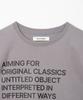 MILLO WOMEN Lettering Archive T-Shirt [Ash Gray]