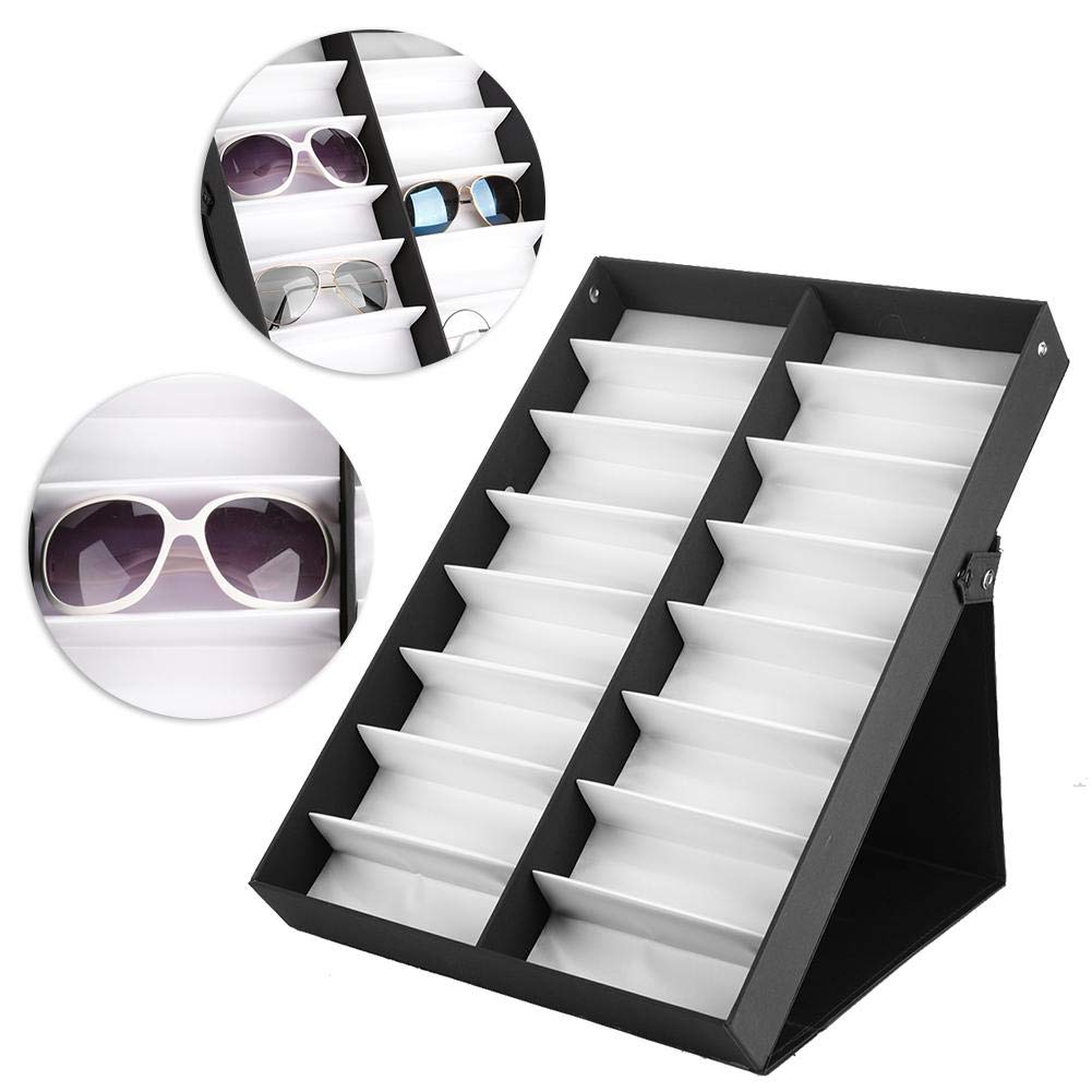 Sunglasses Display Glasses Storage 16 Slots Sunglasses Display Eyeglasses Glasses Display Sunglasses Glasses Storage Holder Box Case, Box, Case,