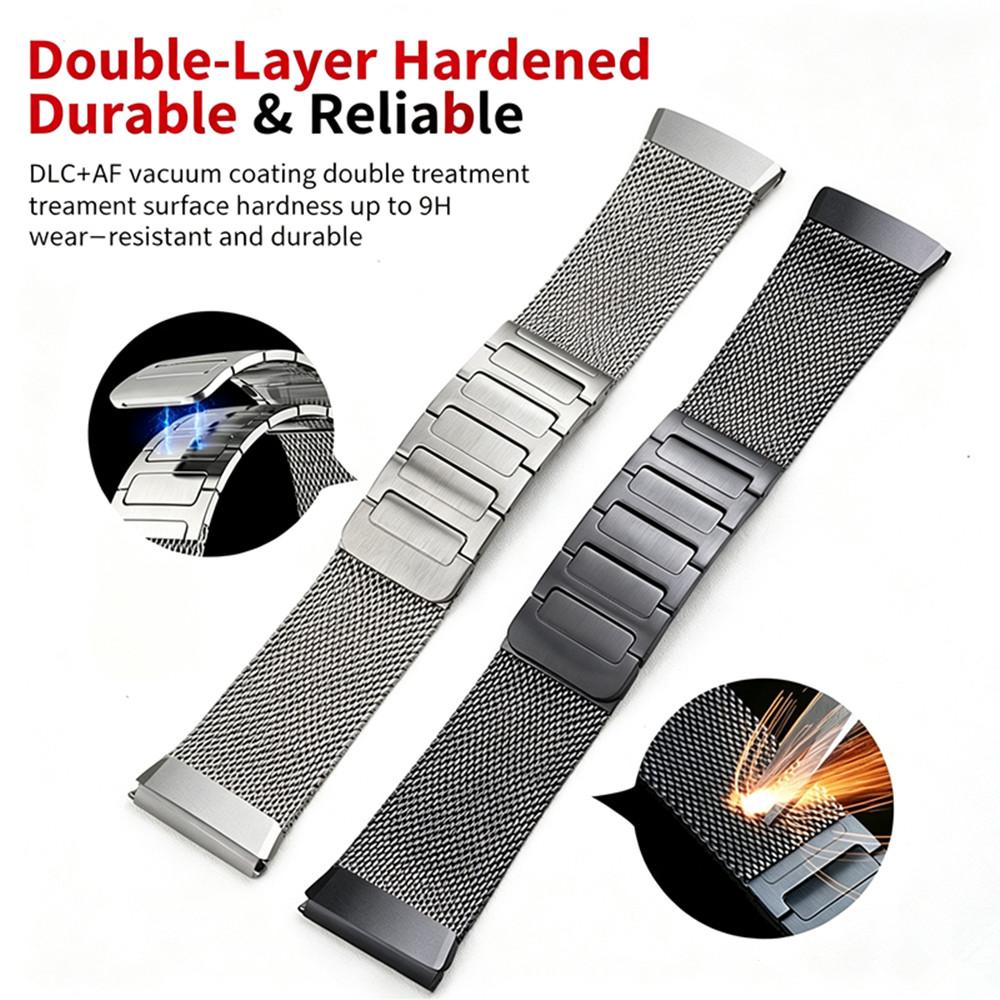 Press Quick Release Magnetic Metal Strap Seamless Stainless Steel Wrist Band for Huawei Watch GT 6 Pro/GT 7 Pro Smartwatch Replacement Accessories