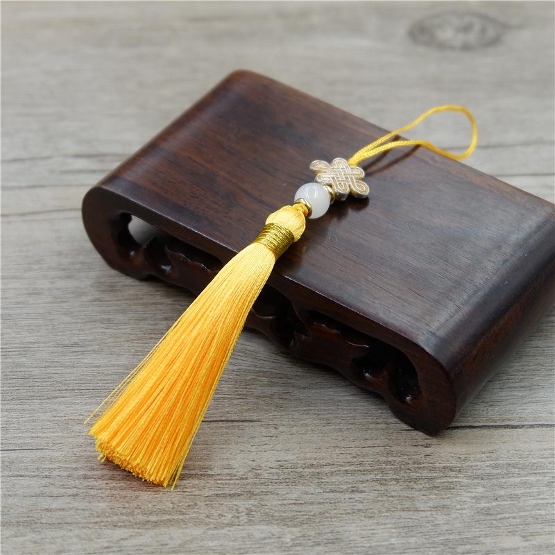 Mini Small Chinese Knot Fringed Ear, Chinese Wind Hand Bookmark Case Hanging Ear Accessories Pendant Small Fringed Pendant