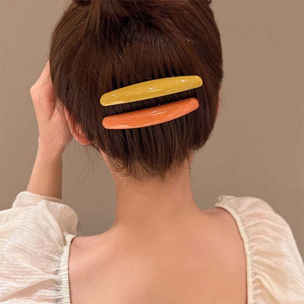 Side Clip Hair Comb Clip Candy Color Hair Clip Broken Hair Clip  Female Hair Accessories