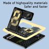Portable 5 In 1 Wireless Charger Desktop Stand Alarm Clock LED Light for iPhone 16 15 iWatch Airpods Pro Fast Charging Station