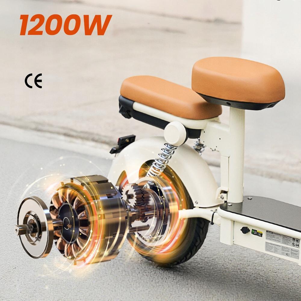 1200W NFC Adult Electric Vehicle Y16 Boys and Girls 100KM 20AH 45KM/H 14" Electric Scooters
