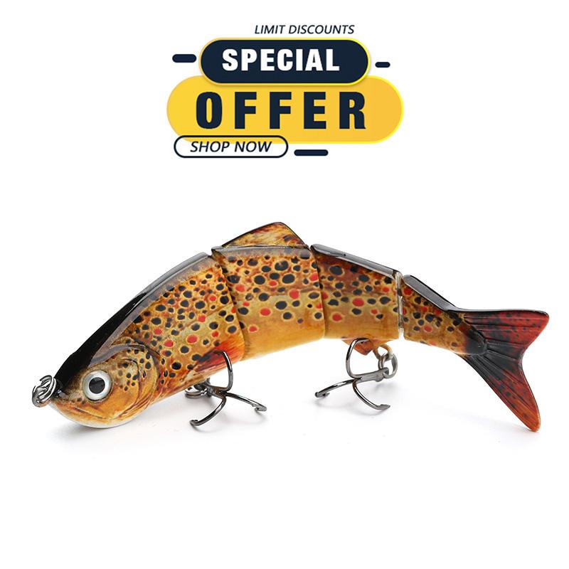 Limited Special Offer 120mm 16g Lifelike Jointed Bait 4-Segments Sinking Wobblers Fishing Lure