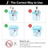 Immersion Water Heater, 2000W Portable Water Heater with LCD Thermostat, 304 Stainless Steel Guard Anti-scalding Water Heater - Heat 5 Gallons Water