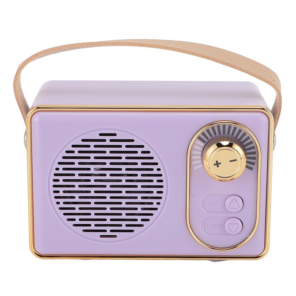 Portable Speaker Cute Old Fashion Wireless Stereo Sound 500mAh Retro Speaker for Desktop Bedroom