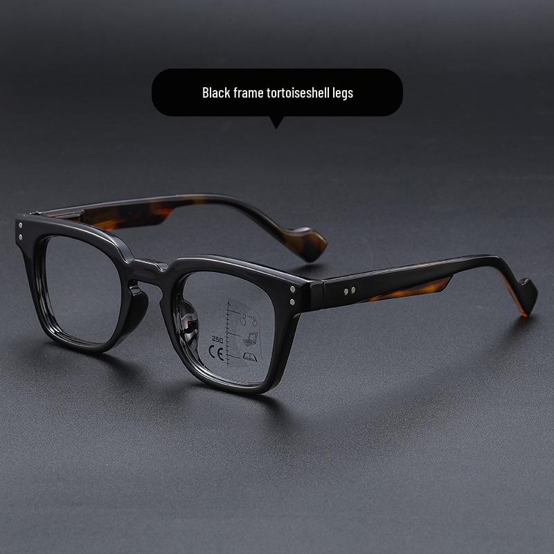 Unisex Japanese Multifocal Photochromic Blue Light Blocking Reading Glasses for Distance and Close-Up, Flat Lens, Senior-Friendly.