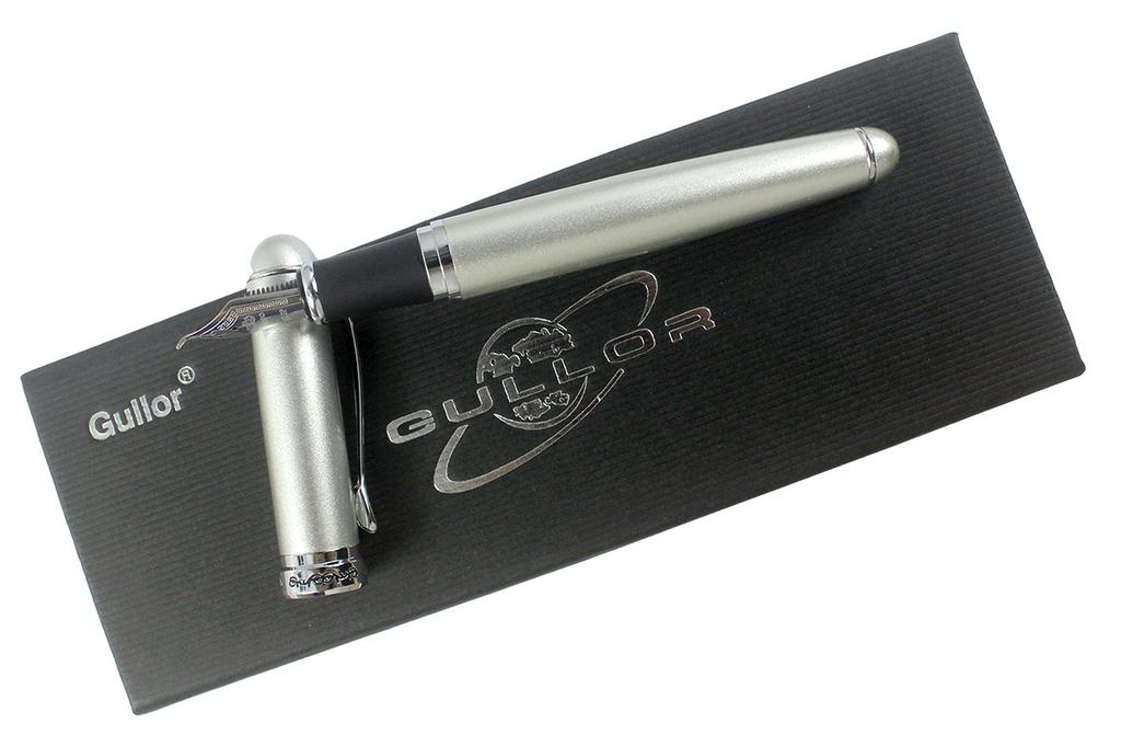 Gullor Jinhao X750 Calligraphy Fountain Pen with Stainless Steel Medium 18KGP Silver Nib, -
