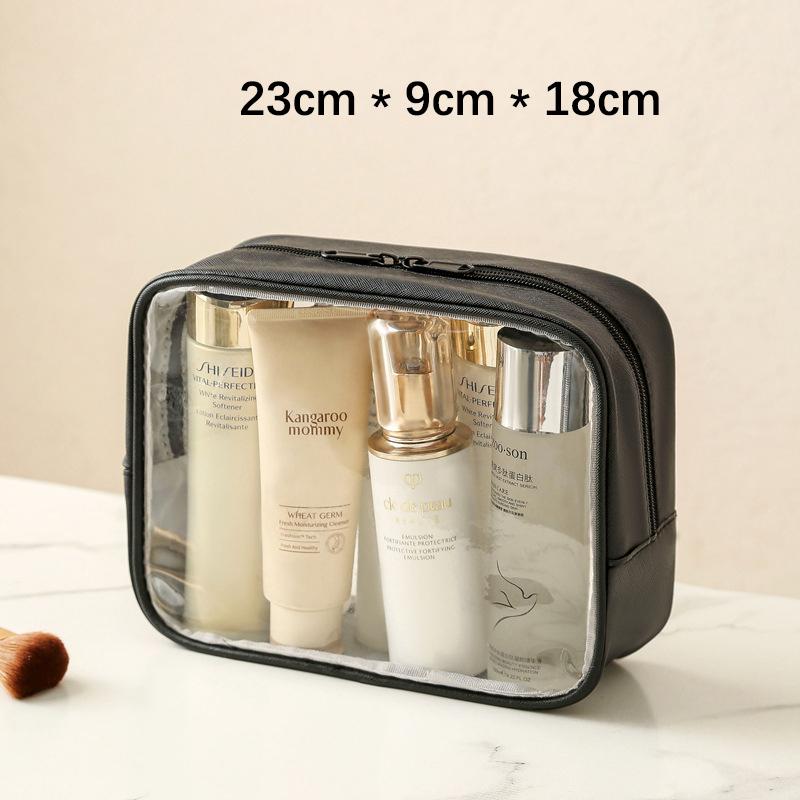 Women's Cosmetic Bag Transparent PVC Waterproof Portable Makeup Organizing Bags Travel Swim Outdoor Toiletry Wash Case