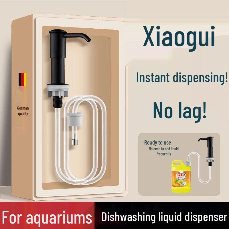 Extended Kitchen Soap & Sanitizer Dispenser with Detergent Pump