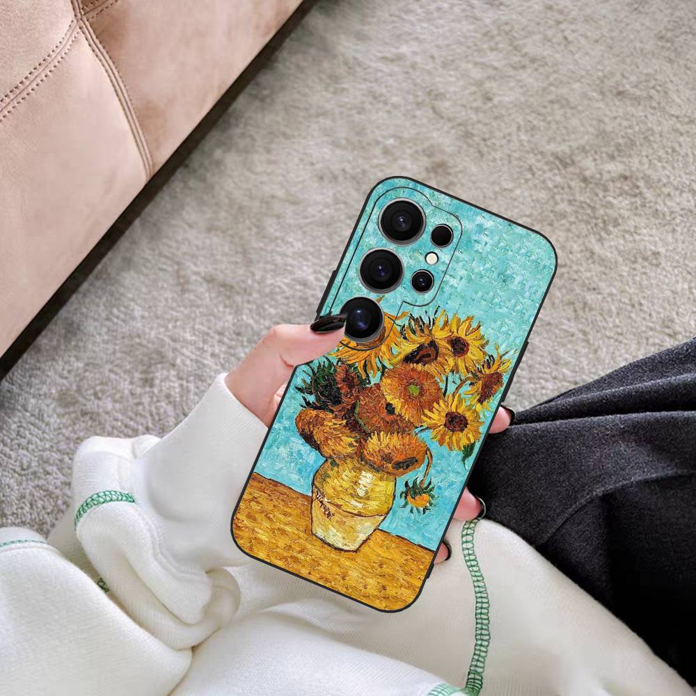 Art Vincent Van Gogh Phone Case For Samsung S 24 fe 25 Ultra plus 20 lite 21 30 22 23 24 22 Ultra 5G Fundas