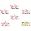 16 Styles KC Gold Drop Oil Fresh Flower Valentine's Day Pendant Charms - Premium and Creative Ornaments