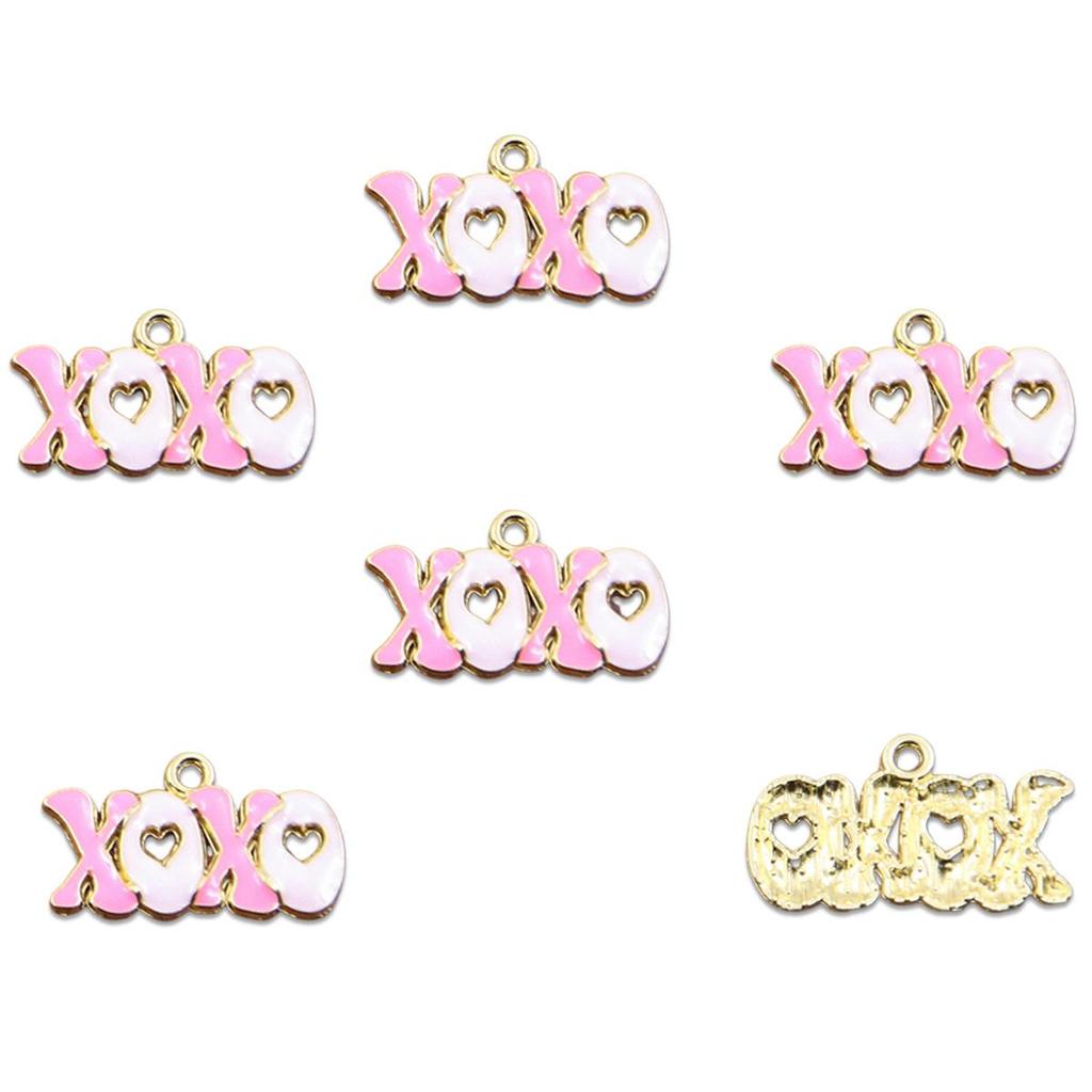 16 Styles KC Gold Drop Oil Fresh Flower Valentine's Day Pendant Charms - Premium and Creative Ornaments