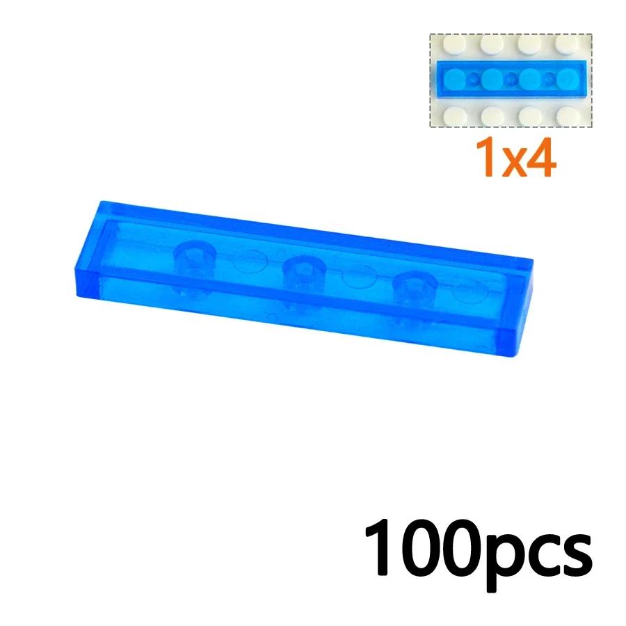 DIY Transparent Clear Building Blocks Smooth Thin Bricks Compatible with Leading Brands